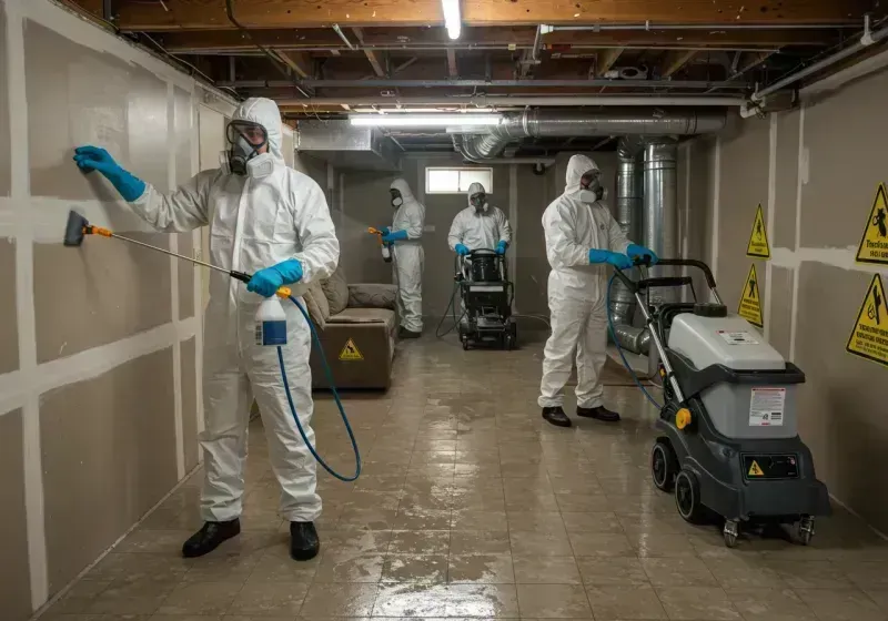 Basement Moisture Removal and Structural Drying process in Perry County, PA